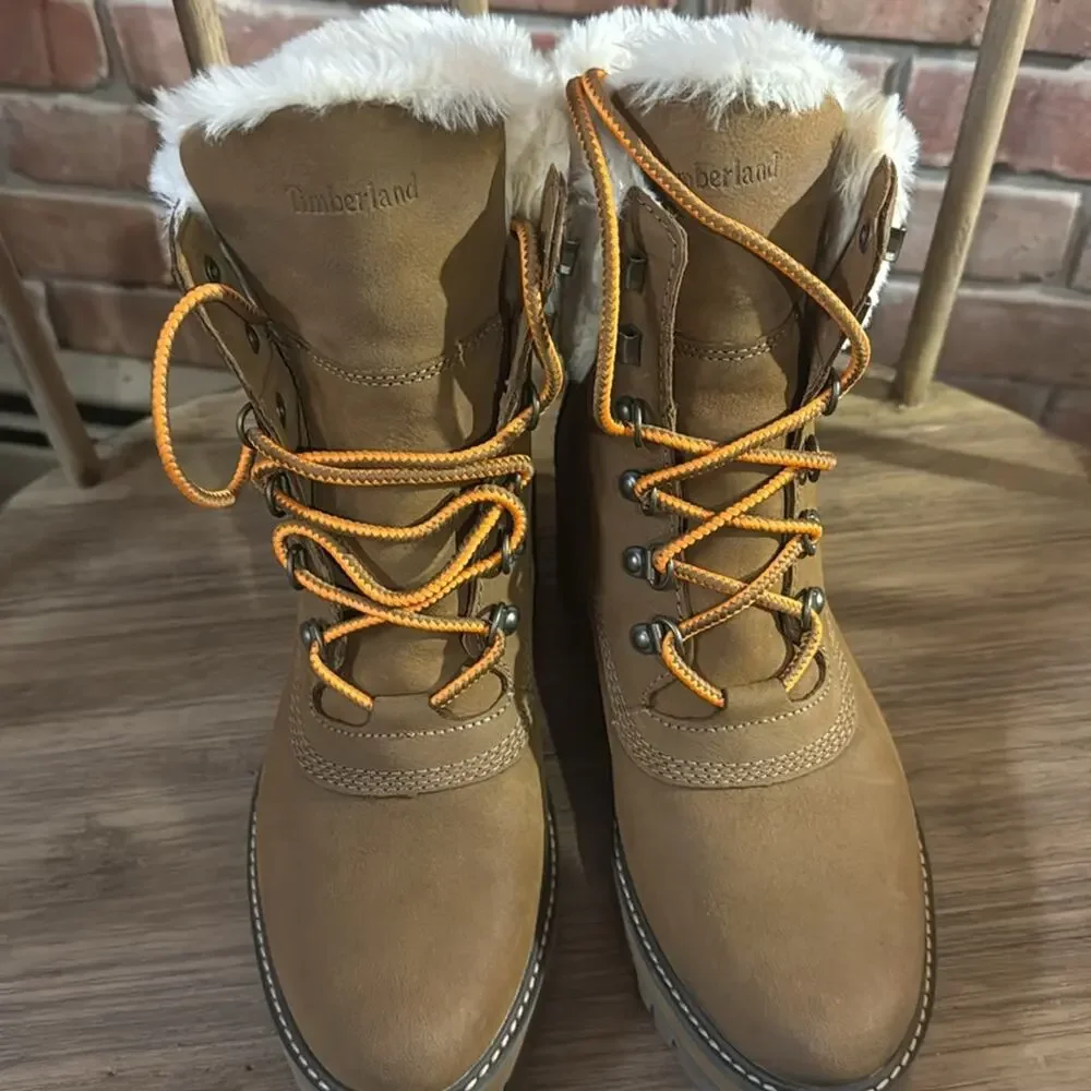 NEW Timberland Valley Brown Leather Boots Women's Size 9